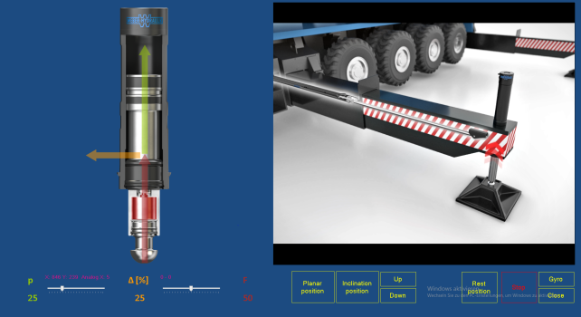 Interaktive Anwendung für Demonstrationszwecke mit Steuerung über einen Gyrosensor