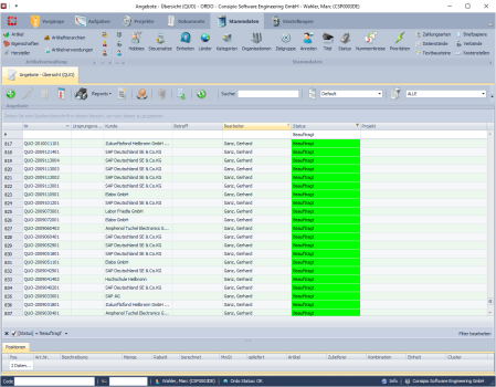 Ordo unser modulares Produkt zur Auftragsverwaltung, Aufgabenverwaltung und Projektverwaltung